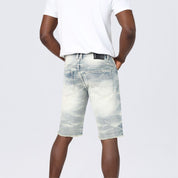 Slim Essential Jean Shorts - Alpine Blue