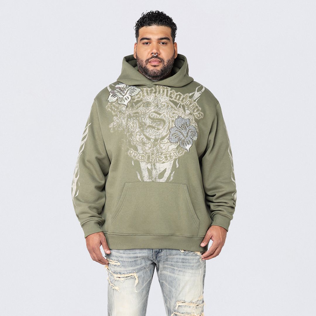 Big and Tall - Fleece Tapestry Hoodie