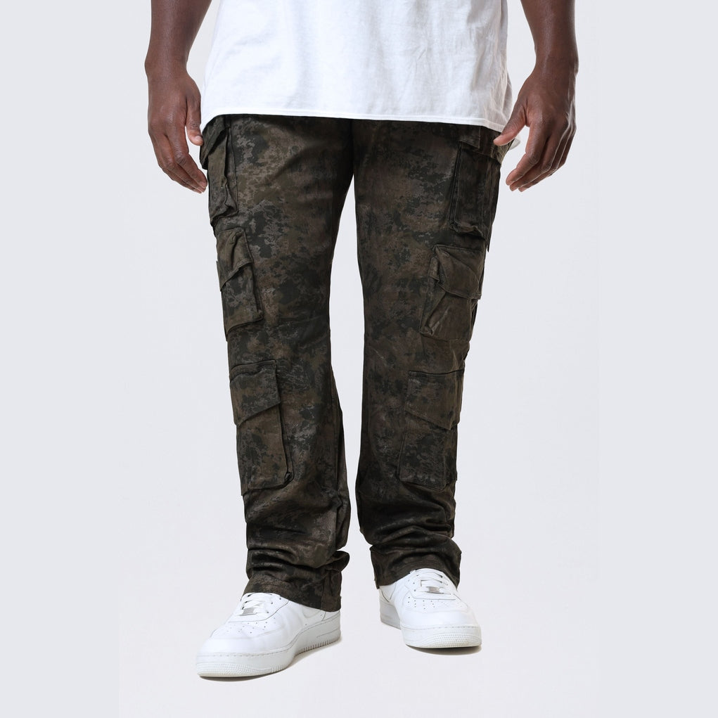 Smoke Rise Big and Tall Big and Tall - Utility Metallic Print Twill Pants - Hawthorne