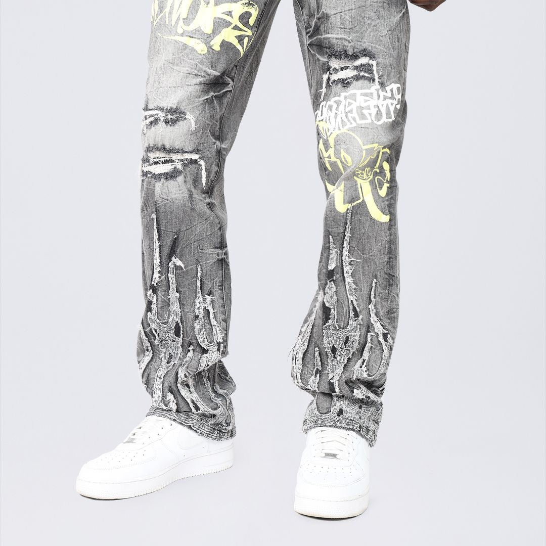 Long Straight Dystopia Jeans