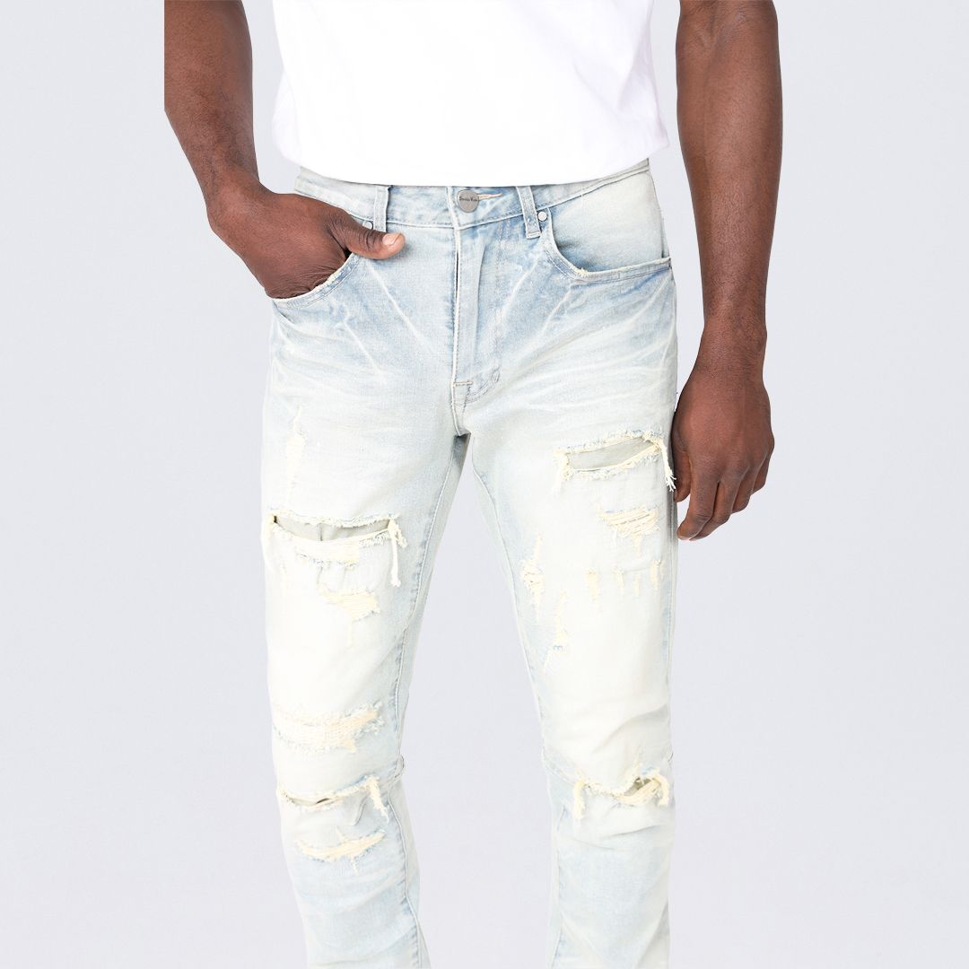 Slim Heavy Vintage Washed Jeans