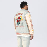 Big and Tall - Country Club Varsity Jean Jacket