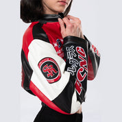 Smoke Rise RED Racing Bomber Jacket - True Red