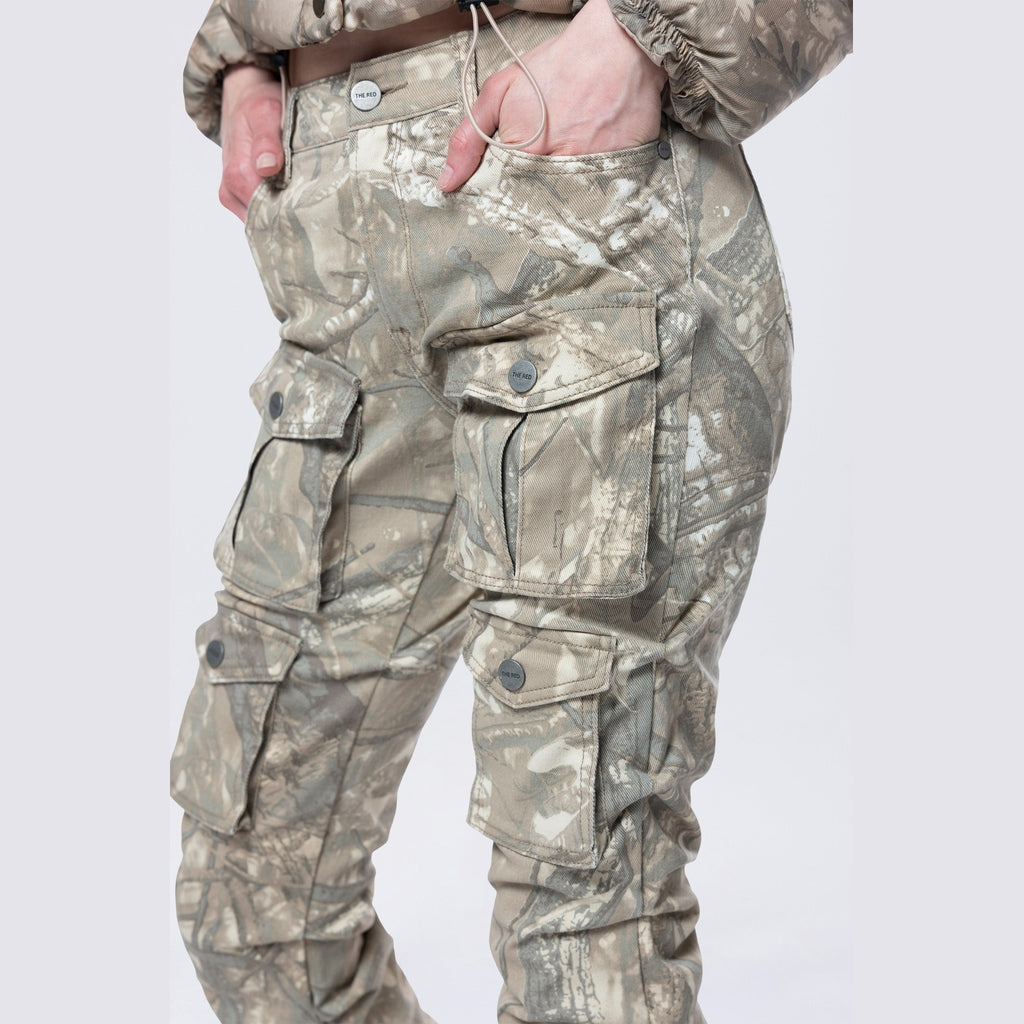 Smoke Rise RED High Rise Stacked Print Twill Pants - Khaki Hunting Camo