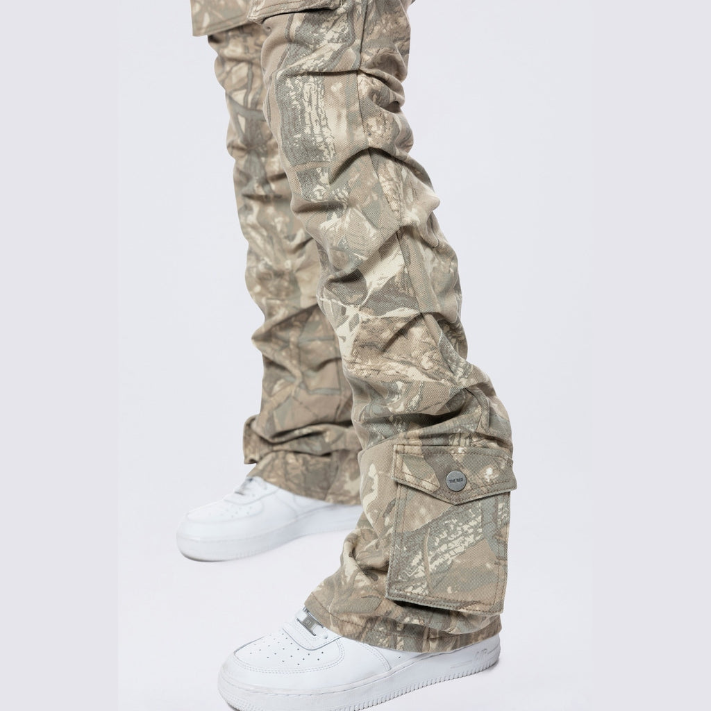 Smoke Rise RED High Rise Stacked Print Twill Pants - Khaki Hunting Camo