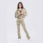 Smoke Rise RED High Rise Stacked Print Twill Pants - Khaki Hunting Camo