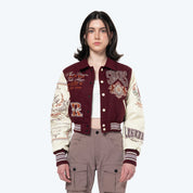 Lionheart Varsity Jacket - Windsor Wine