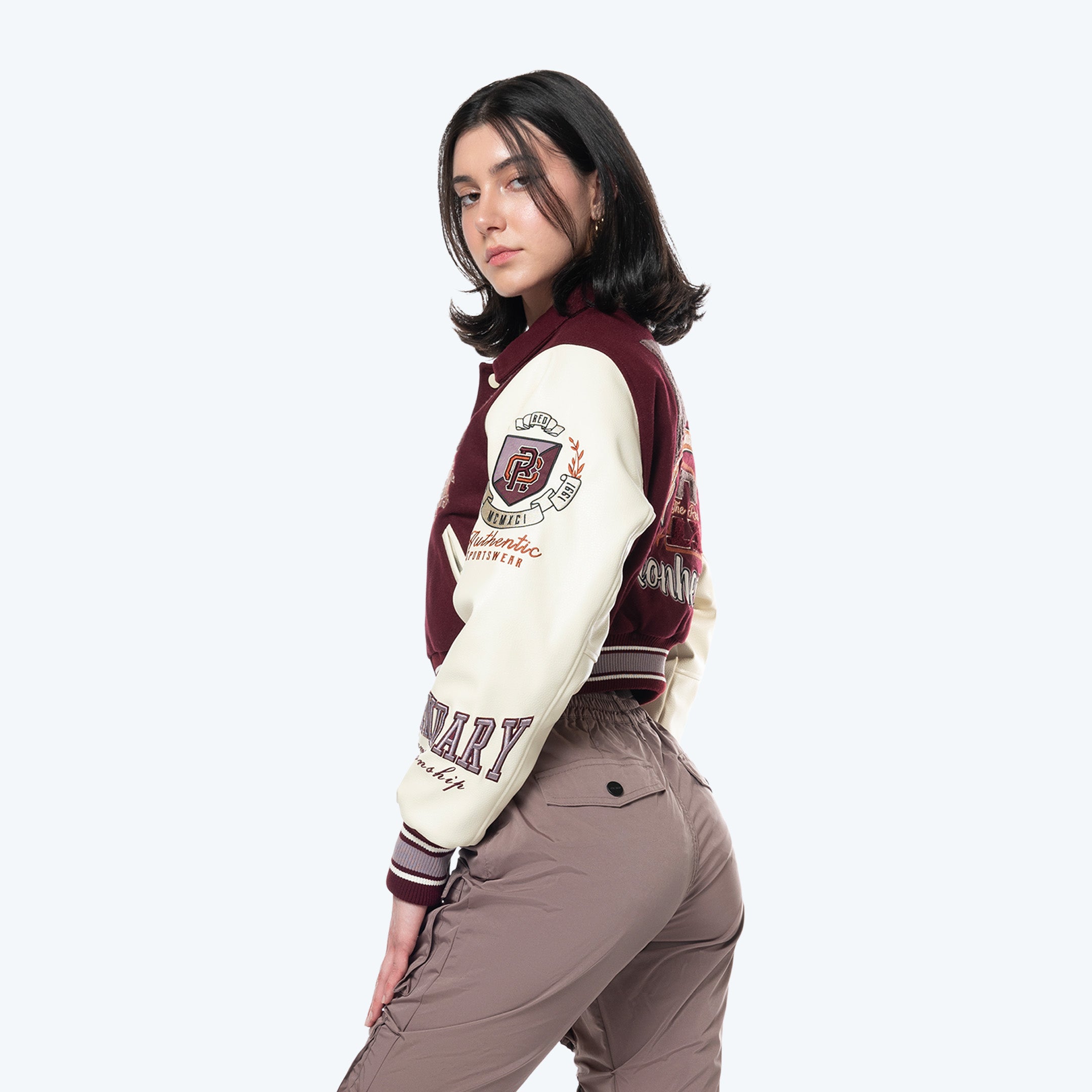 Lionheart Varsity Jacket - Windsor Wine