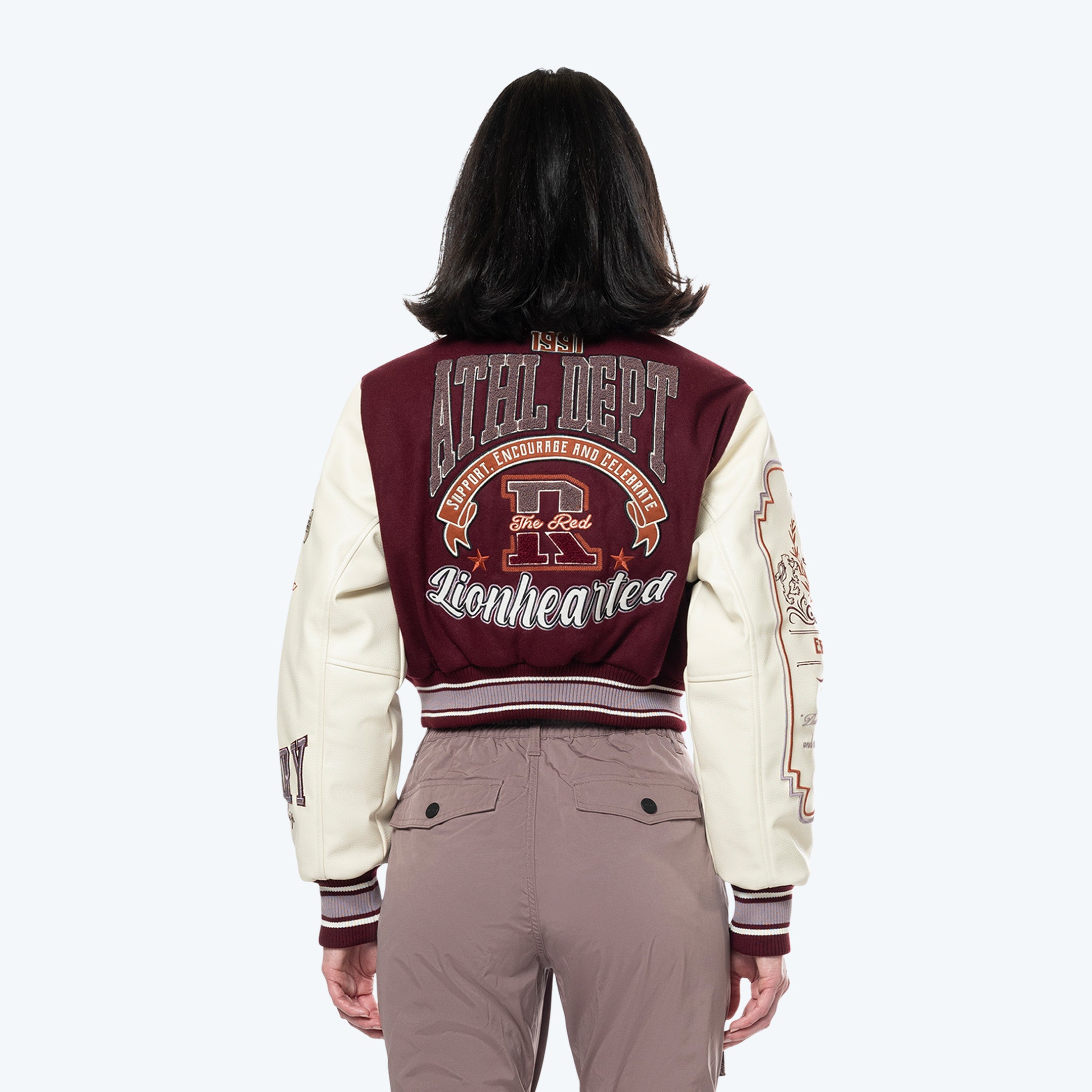 Lionheart Varsity Jacket - Windsor Wine
