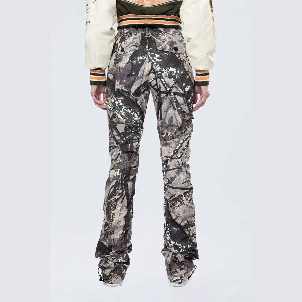 Smoke Rise RED High Rise Stacked Utility Pants - Olive Hunting Camo
