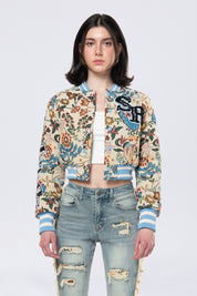 Tapestry Cropped Jacket - Botanic