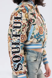 Tapestry Cropped Jacket - Botanic