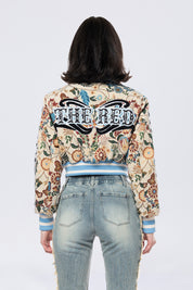 Tapestry Cropped Jacket - Botanic