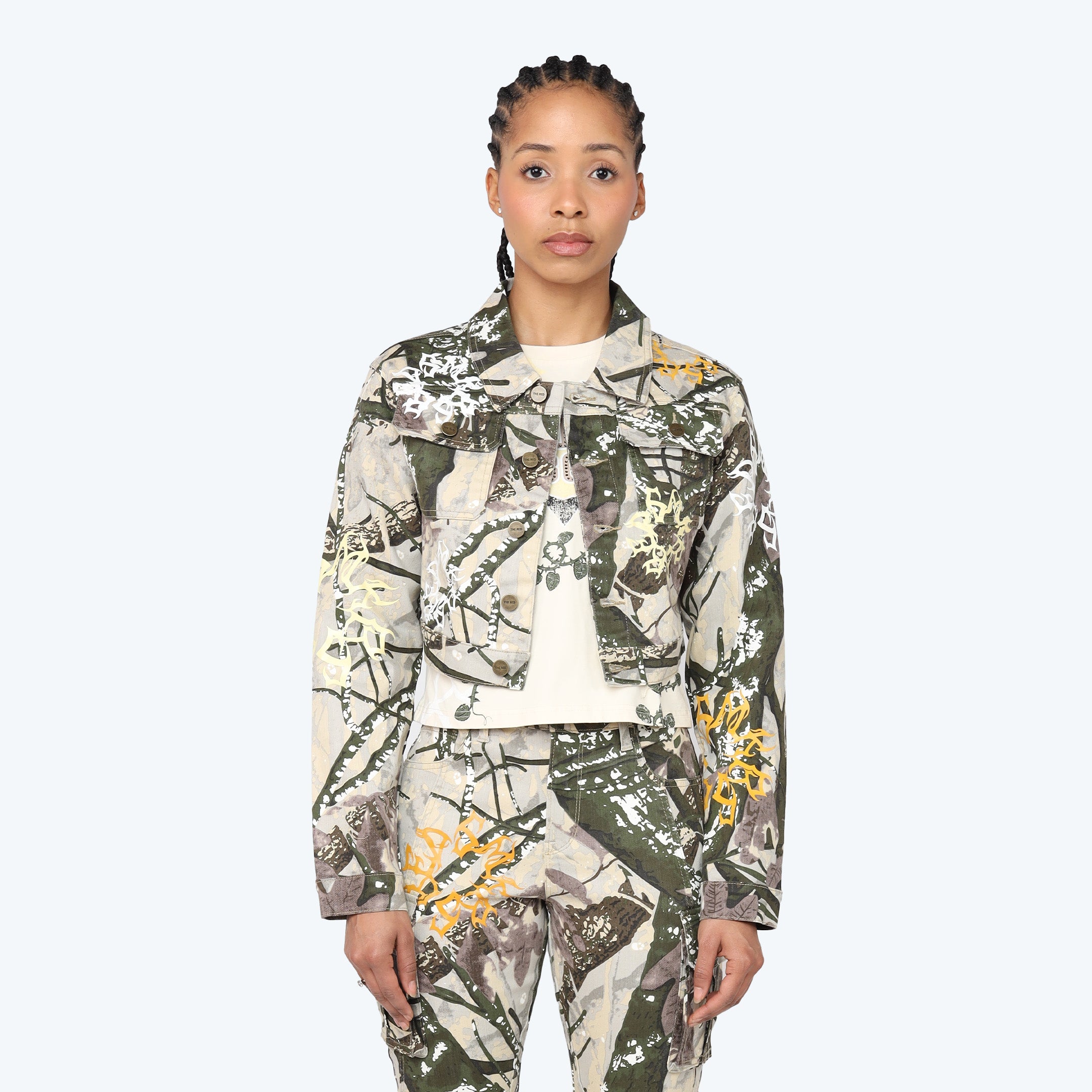Cropped Dystopia Twill Worker Jacket
