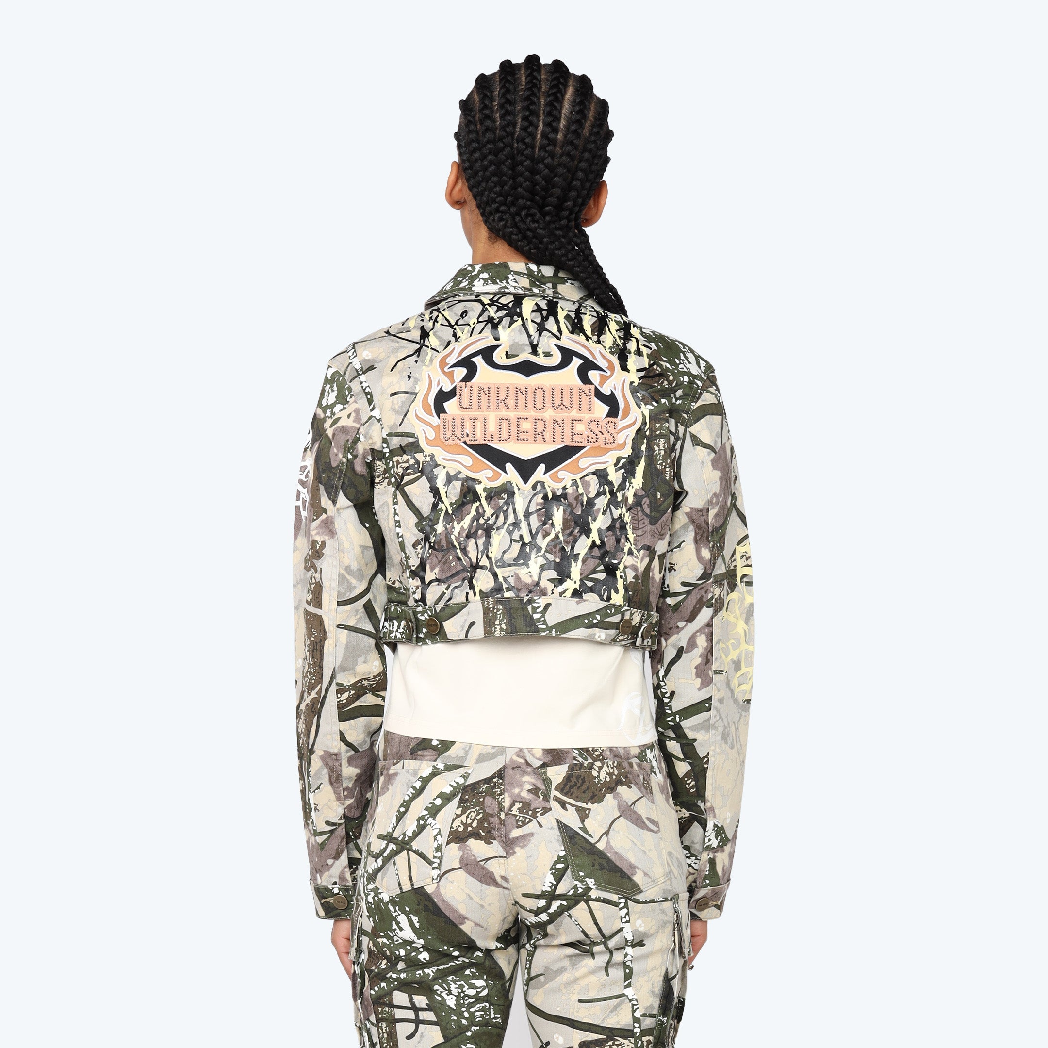 Cropped Dystopia Twill Worker Jacket
