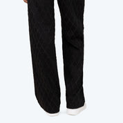 Mid Rise Wide Leg Rhinestone Jeans