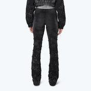 High Rise Stacked Side Pinched Jeans - Derby Black