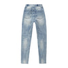 High Rise Slim Skinny Racing Denim Jeans