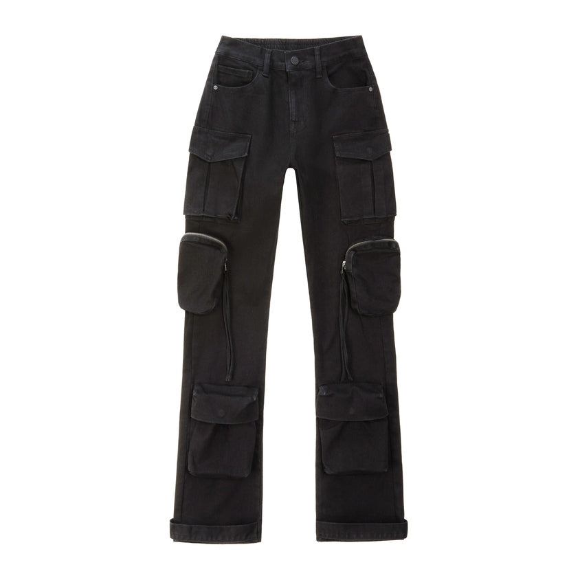 Smoke Rise RED Pigment Dyed Utility Twill Pants - Black