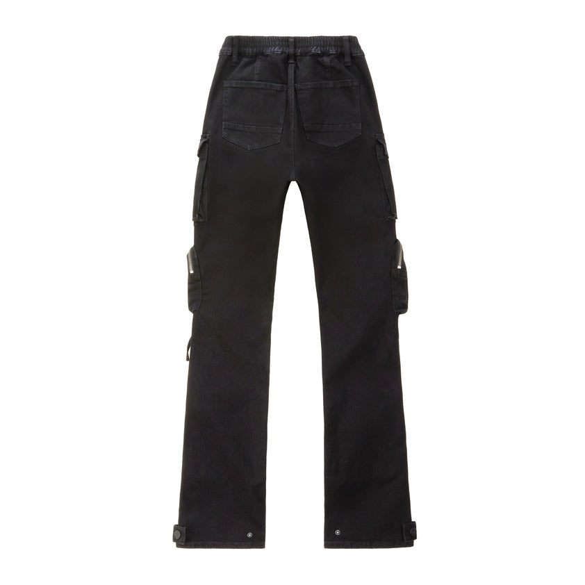 Smoke Rise RED Pigment Dyed Utility Twill Pants - Black