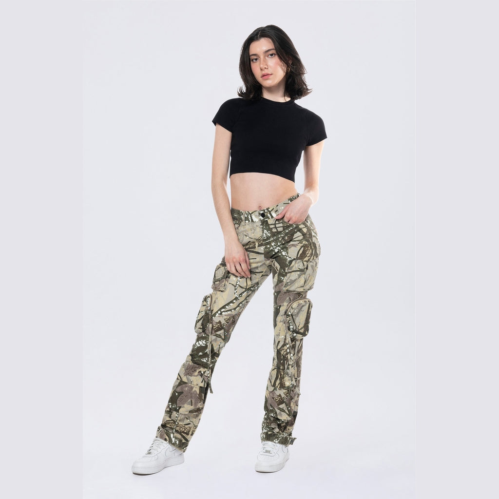 Smoke Rise RED Utility Cargo Pants - Olive Hunting Camo