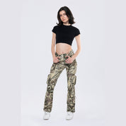 Smoke Rise RED Utility Cargo Pants - Olive Hunting Camo