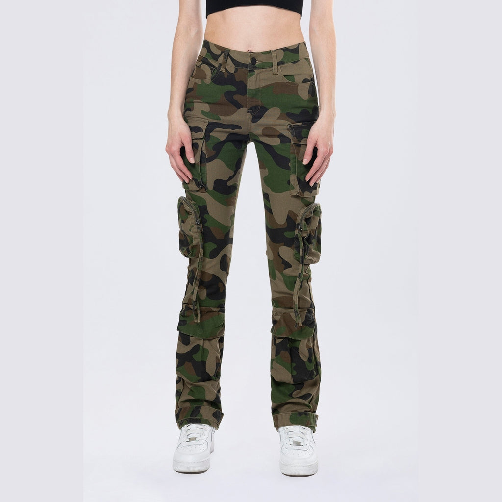 Smoke Rise RED Utility Cargo Pants - Wood Camo