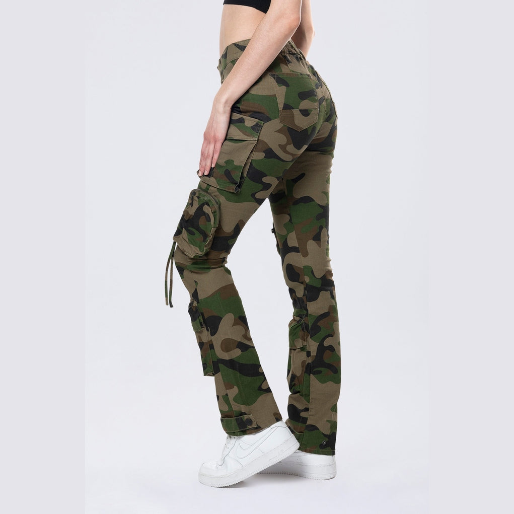 Smoke Rise RED Utility Cargo Pants - Wood Camo