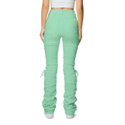 Smoke Rise RED High Rise Strap Bootcut Twill Pants - Mint