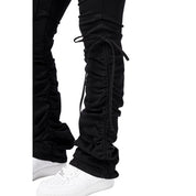 Smoke Rise RED High Rise Strap Bootcut Twill Pants - Black