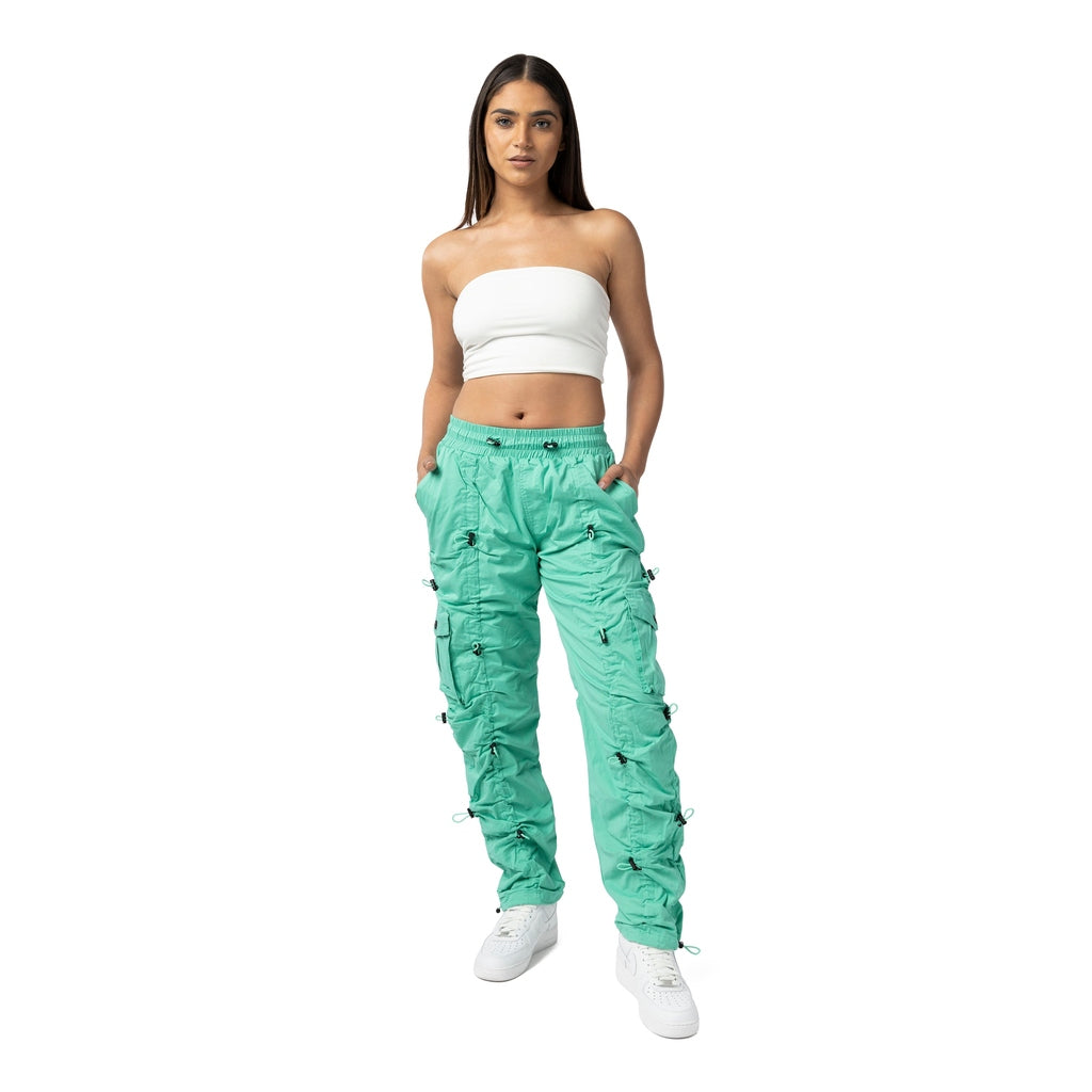 Smoke Rise RED High Rise Multi Bungee Jogger - Jade