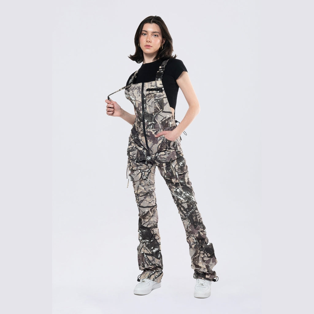 Smoke Rise RED Utility Overalls - Olive Hunting Camo