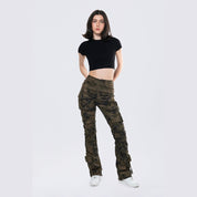 Smoke Rise RED High Rise Stacked Artisan Wash Twill Pants - Hawthorne