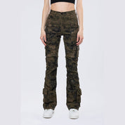 Smoke Rise RED High Rise Stacked Artisan Wash Twill Pants - Hawthorne