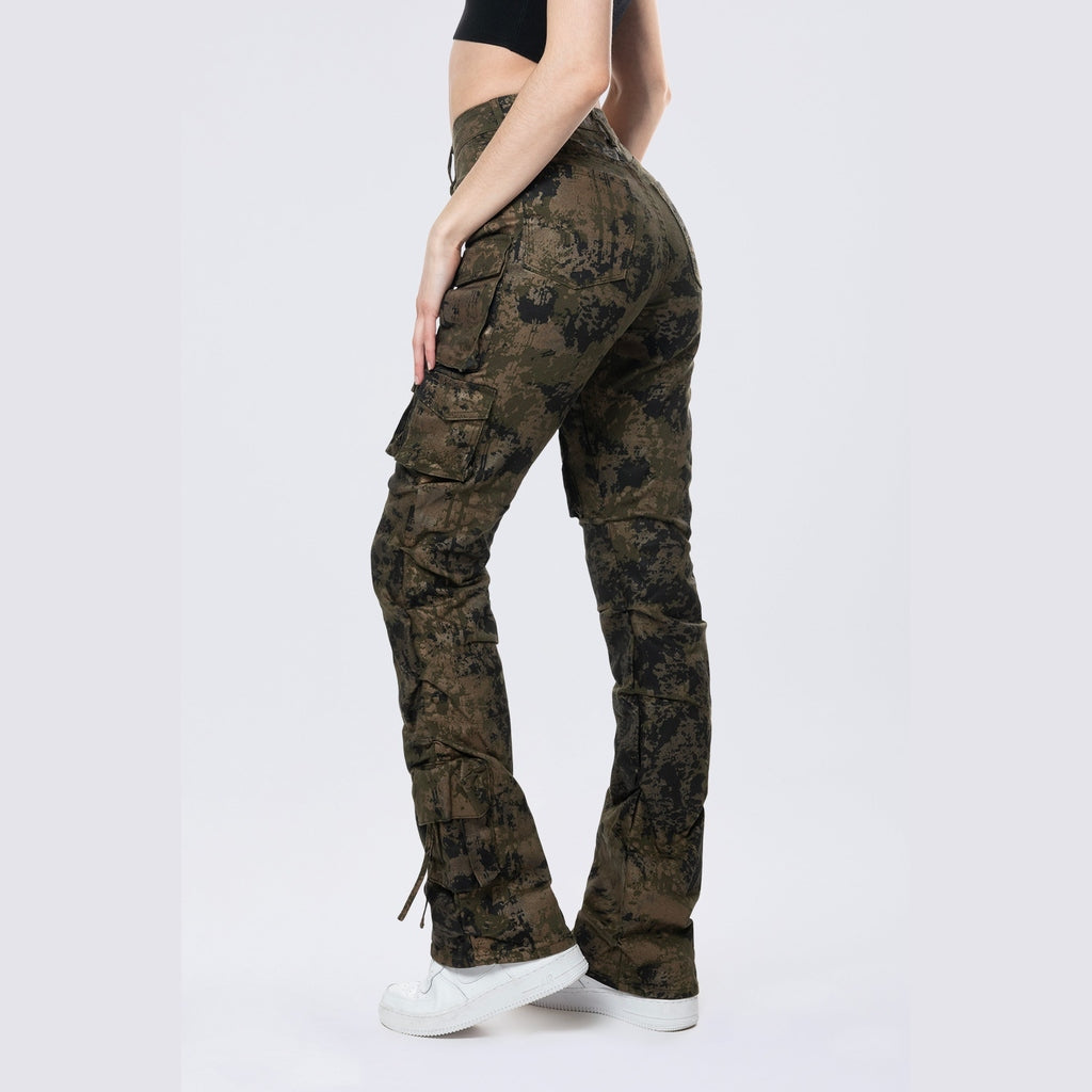 Smoke Rise RED High Rise Stacked Artisan Wash Twill Pants - Hawthorne