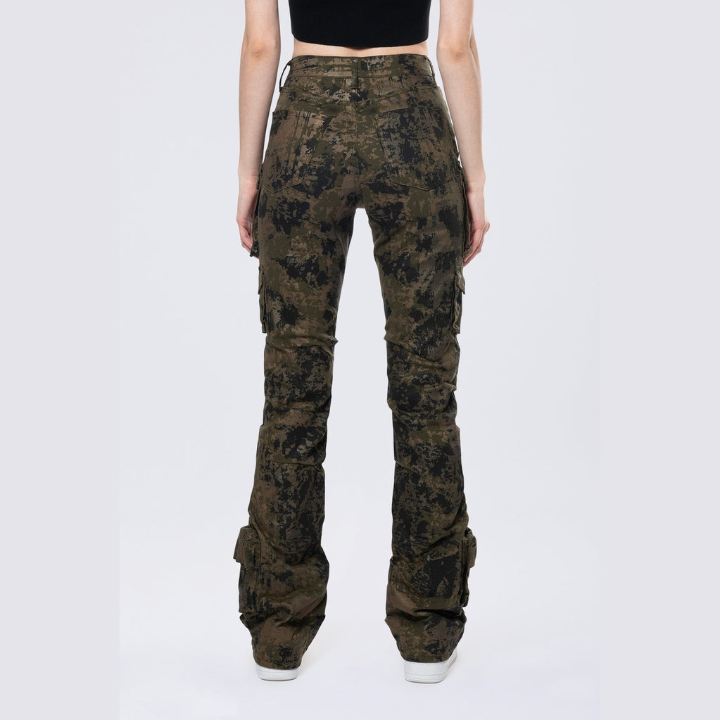 Smoke Rise RED High Rise Stacked Artisan Wash Twill Pants - Hawthorne