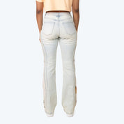High Rise Bootcut Stacked Side Tapestry Jeans