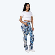 High Rise Bootcut Stacked Utility Twill Pants