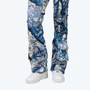 High Rise Bootcut Stacked Utility Twill Pants