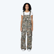 Wide Leg Overalls - Tiger Camo