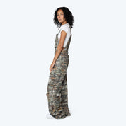 Wide Leg Overalls - Tiger Camo