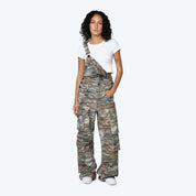 Wide Leg Overalls - Tiger Camo