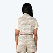Utility Pocket Cargo Denim Vest