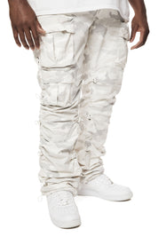 Big and Tall - Utility Bungee Twill Pants - White Camo