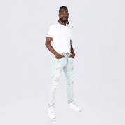 Slim Tapered Vintage Washed Jeans