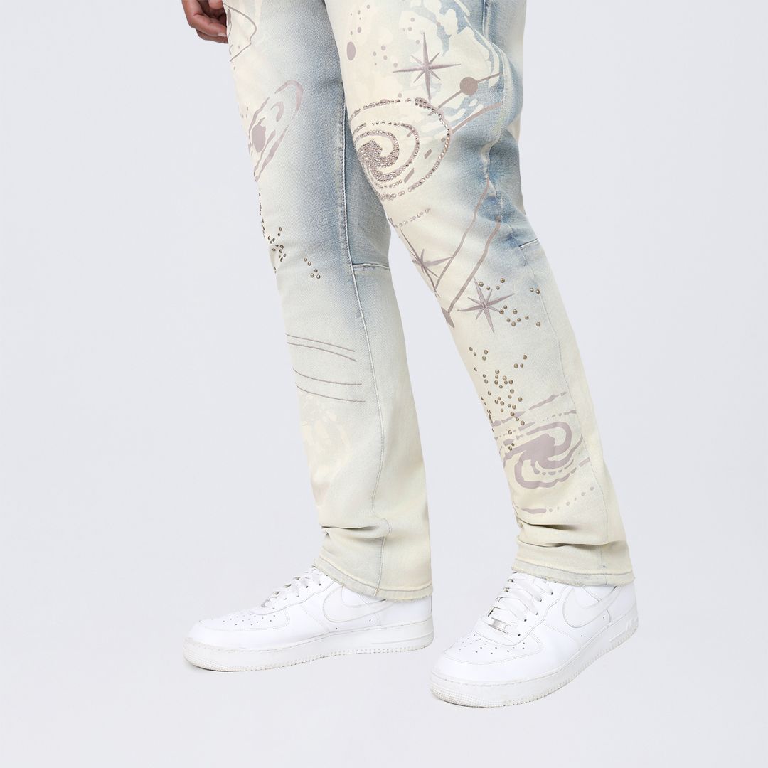 Big and Tall - Maximalist Pearl Studded Jeans