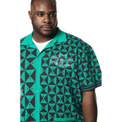 Smoke Rise Big and Tall Big and Tall - Jacquard Knit Shirt - Green