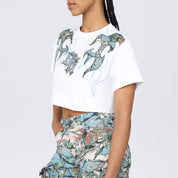 Cropped Western Tapestry T-Shirt