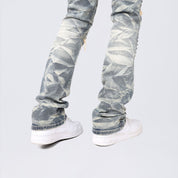 Stacked Flared Maximalist Studded R&R Jeans