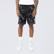 Lounge Dystopia Printed Mesh Shorts